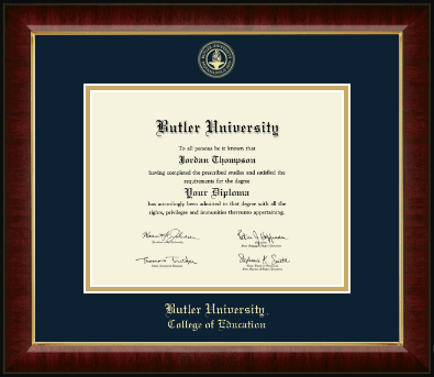 Butler University diploma frame - Gold Embossed Diploma Frame in Murano