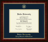 Butler University diploma frame - Gold Embossed Diploma Frame in Murano