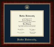 Butler University diploma frame - Gold Embossed Diploma Frame in Murano