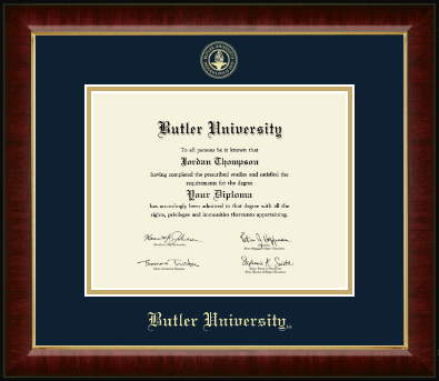 Butler University diploma frame - Gold Embossed Diploma Frame in Murano