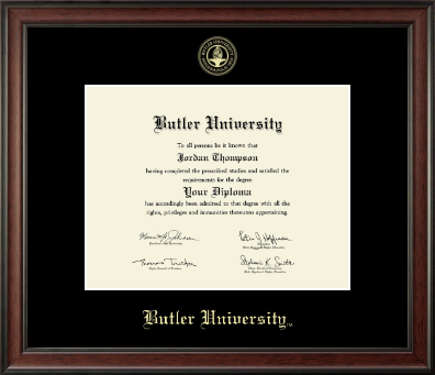 Butler University diploma frame - Gold Embossed Diploma Frame in Studio
