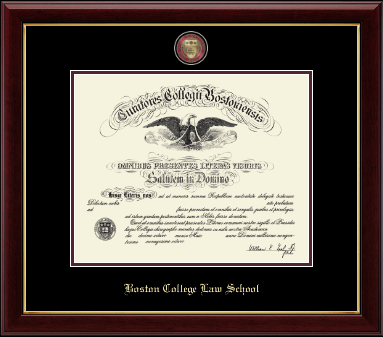 Boston College diploma frame - Masterpiece Medallion Diploma Frame in Gallery