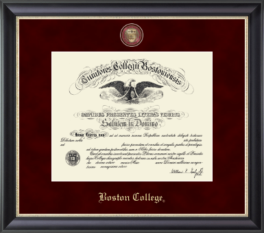 Boston College diploma frame - Regal Edition Diploma Frame in Noir