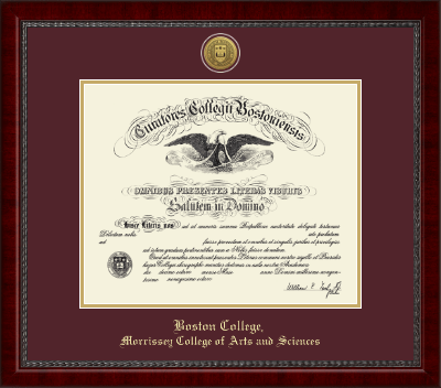 Boston College diploma frame - Gold Engraved Medallion Diploma Frame in Sutton
