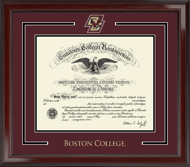 Boston College diploma frame - Spirit Medallion Diploma Frame in Encore