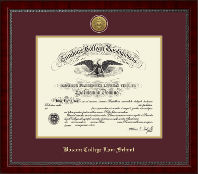 Boston College diploma frame - Gold Engraved Medallion Diploma Frame in Sutton