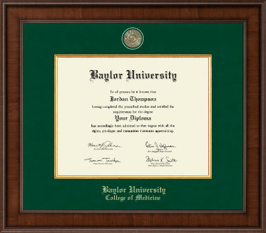 Baylor University diploma frame - Presidential Masterpiece Diploma Frame in Madison