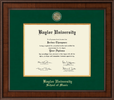 Baylor University diploma frame - Presidential Masterpiece Diploma Frame in Madison