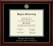 Baylor University Masterpiece Medallion Diploma Frame in Gallery