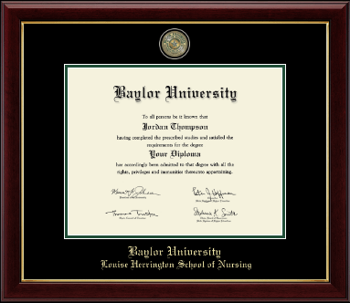 Baylor University diploma frame - Masterpiece Medallion Diploma Frame in Gallery