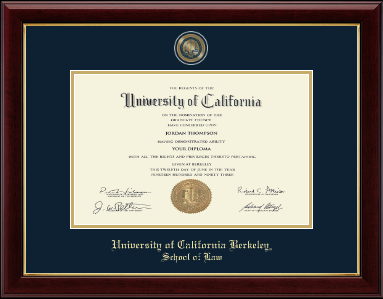 University of California Berkeley diploma frame - Masterpiece Medallion Diploma Frame in Gallery
