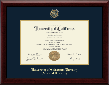 University of California Berkeley diploma frame - Masterpiece Medallion Diploma Frame in Gallery