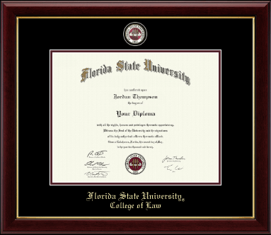 Florida State University diploma frame - Masterpiece Medallion Diploma Frame in Gallery