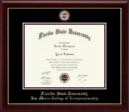 Florida State University diploma frame - Masterpiece Medallion Diploma Frame in Gallery