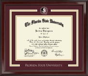 Florida State University diploma frame - Spirit Medallion Diploma Frame in Encore