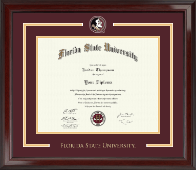 Florida State University diploma frame - Spirit Medallion Diploma Frame in Encore