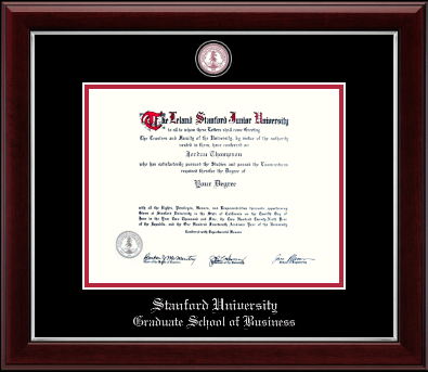 Stanford University diploma frame - Masterpiece Medallion Diploma Frame in Gallery Silver