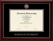 Norwich University Masterpiece Medallion Diploma Frame in Gallery
