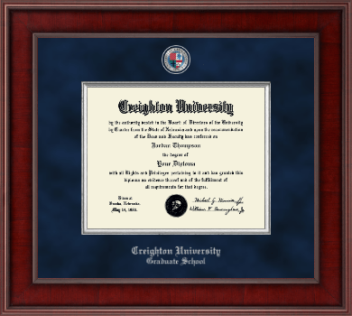 Creighton University diploma frame - Presidential Masterpiece Diploma Frame in Jefferson