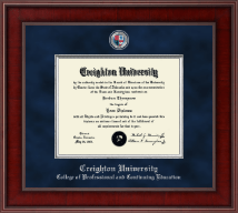 Creighton University diploma frame - Presidential Masterpiece Diploma Frame in Jefferson