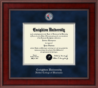 Creighton University diploma frame - Presidential Masterpiece Diploma Frame in Jefferson