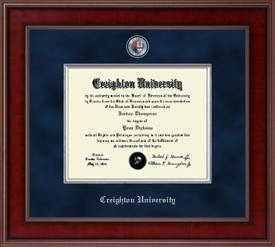Creighton University diploma frame - Presidential Masterpiece Diploma Frame in Jefferson