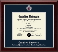 Creighton University diploma frame - Masterpiece Medallion Diploma Frame in Gallery Silver