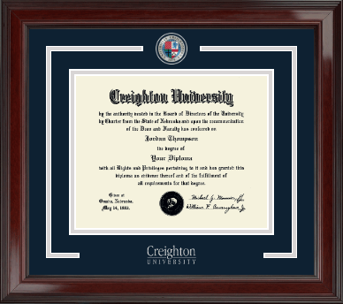 Creighton University diploma frame - Showcase Edition Diploma Frame in Encore