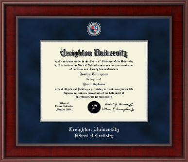 Creighton University diploma frame - Presidential Masterpiece Diploma Frame in Jefferson