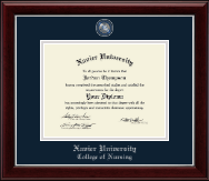 Xavier University diploma frame - Masterpiece Medallion Diploma Frame in Gallery Silver