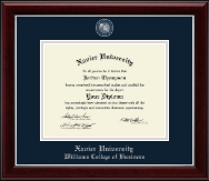 Xavier University diploma frame - Masterpiece Medallion Diploma Frame in Gallery Silver