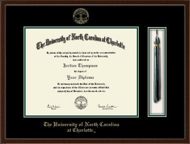 The University of North Carolina at Charlotte diploma frame - Tassel & Cord Diploma Frame in Delta