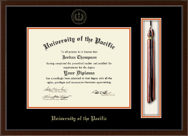 University of the Pacific diploma frame - Tassel & Cord Diploma Frame in Delta