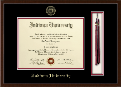 Indiana University Bloomington diploma frame - Tassel & Cord Diploma Frame in Delta