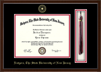 Rutgers University Tassel Edition Diploma Frame in Delta