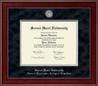 Sacred Heart University Presidential Masterpiece Diploma Frame in Jefferson