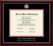 Sacred Heart University diploma frame - Masterpiece Medallion Diploma Frame in Gallery Silver