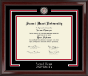 Sacred Heart University Showcase Edition Diploma Frame in Encore