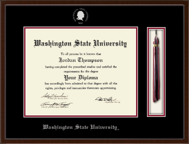 Washington State University diploma frame - Tassel & Cord Diploma Frame in Delta
