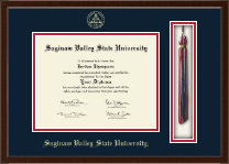 Saginaw Valley State University Tassel Edition Diploma Frame in Delta