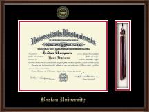 Boston University diploma frame - Tassel & Cord Diploma Frame in Delta