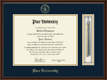 Pace University Tassel Edition Diploma Frame in Delta