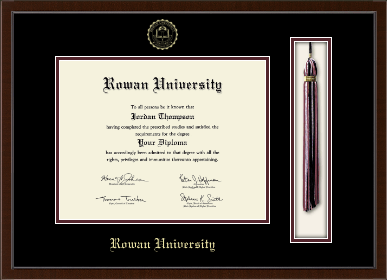 Rowan University diploma frame - Tassel & Cord Diploma Frame in Delta