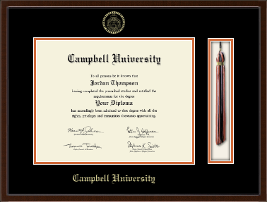 Campbell University diploma frame - Tassel & Cord Diploma Frame in Delta