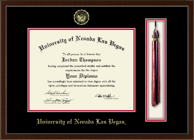 University of Nevada Las Vegas diploma frame - Tassel & Cord Diploma Frame in Delta