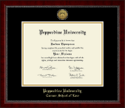Pepperdine University diploma frame - Gold Engraved Medallion Diploma Frame in Sutton