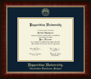 Pepperdine University diploma frame - Gold Embossed Diploma Frame in Murano