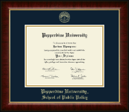 Pepperdine University diploma frame - Gold Embossed Diploma Frame in Murano