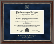 University of Michigan Regal Edition Diploma Frame in Chateau
