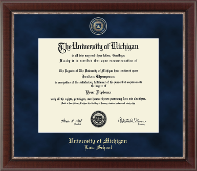 University of Michigan diploma frame - Regal Edition Diploma Frame in Chateau